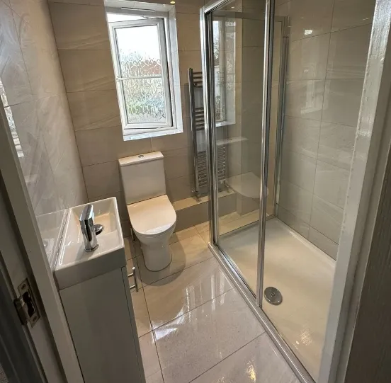 A finished shower room