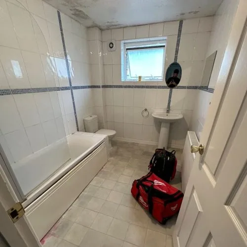 The bathroom before the work
